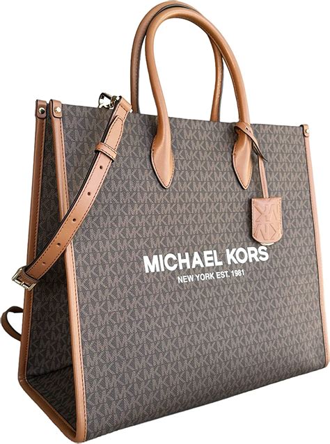 michael michael kors signature tote|Michael Kors large canvas tote.